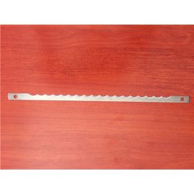 Szeletelő gép kés, 257,5 x 5,5 furat, HERISTAL