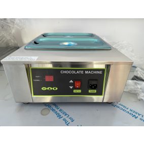   Digitális csokoládé mártó gép, 2 x 4 kg csokoládé, rozsdamentes, vízforralós