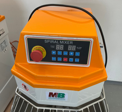 DH-30FAD Spiráldagasztó gép, 30 literes, 2 sebesség, digitális, liszt kapacitás: 12,5 kg, 230V