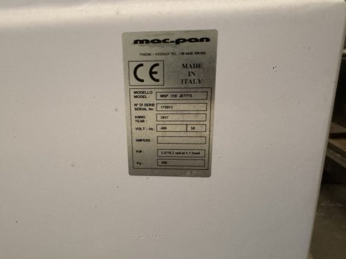 MSP250JET/TS spiráldagasztó gép 250 kg tésztához