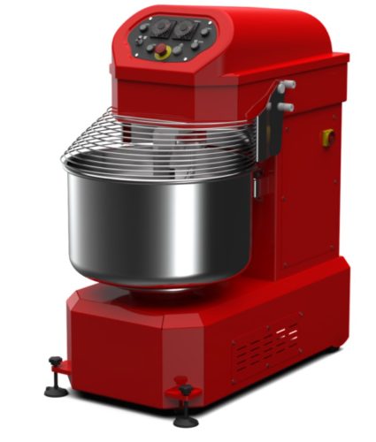 HSM40 spiráldagasztó gép, fix csészével, max. liszt kapacitás: 40 kg, max. tészta kapacitás: 60 kg