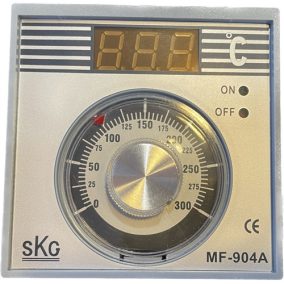   Sütőkemence hőfokszabályzó, 0-300 Celsius, 24VAC, 96x96 mm, Pt100 (gőzcsöves kemence)