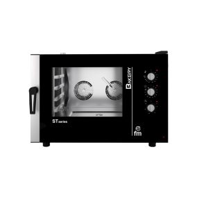   FM INDUSTRIAL - STB 604 M - manuális hőlégkeveréses kemence gőzöléssel, 4 db 60x40 cm / GN 1/1 sütőlemezhez, 7,5 kW