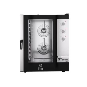   FM INDUSTRIAL STB 610 M hőlégkeveréses kemence, 10 db 40x60 cm-es vagy GN1/1 sütőlemezhez, manuális vezérlés, elektromos, gőzöléssel