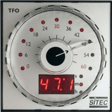 SITEC TFO időkapcsoló sütőkemencéhez, 60 perc, LED, szimpla, DIN72x72, 24VAC, foglalat nélkül