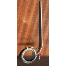   Sütőkemence hőfokérzékelő, K-típus, 6x250 mm érzékelő, 2500 mm vezeték, piros-fekete (gőzcsöves kemence)